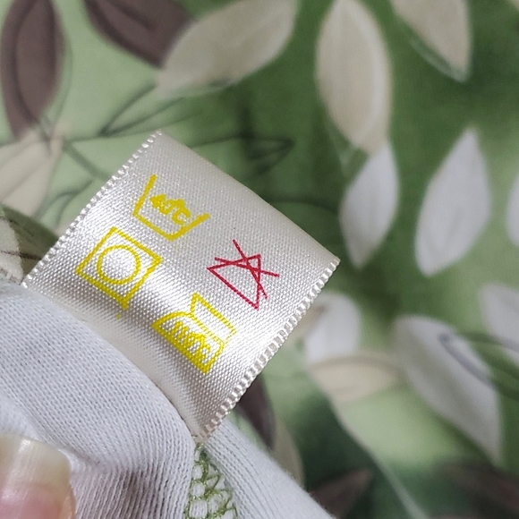 Carroll Reed Green Leaf/Fern 3/4 Sleeve Cotton Shirt - Size XLarge - Picture 13 of 13